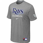 Tampa Bay Rays L.Grey Nike Short Sleeve Practice T-Shirt,baseball caps,new era cap wholesale,wholesale hats