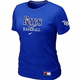 Tampa Bay Rays Nike Women's Blue Short Sleeve Practice T-Shirt,baseball caps,new era cap wholesale,wholesale hats