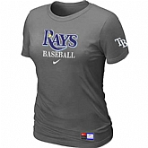 Tampa Bay Rays Nike Women's D.Grey Short Sleeve Practice T-Shirt,baseball caps,new era cap wholesale,wholesale hats