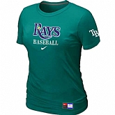 Tampa Bay Rays Nike Women's L.Green Short Sleeve Practice T-Shirt,baseball caps,new era cap wholesale,wholesale hats