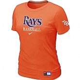 Tampa Bay Rays Nike Women's Orange Short Sleeve Practice T-Shirt,baseball caps,new era cap wholesale,wholesale hats