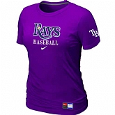 Tampa Bay Rays Nike Women's Purple Short Sleeve Practice T-Shirt,baseball caps,new era cap wholesale,wholesale hats