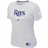 Tampa Bay Rays Nike Women's White Short Sleeve Practice T-Shirt,baseball caps,new era cap wholesale,wholesale hats