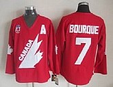 Team Canada #7 Ray Bourque 1991 Olympic CCM Throwback Red Jerseys,baseball caps,new era cap wholesale,wholesale hats