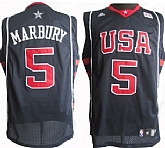 Team USA Basketball #5 Marbury Navy Blue With Red Swingman Jerseys,baseball caps,new era cap wholesale,wholesale hats