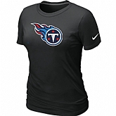 Tennessee Titans Black Women's Logo T-Shirt,baseball caps,new era cap wholesale,wholesale hats