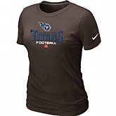 Tennessee Titans Brown Women's Critical Victory T-Shirt,baseball caps,new era cap wholesale,wholesale hats