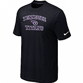 Tennessee Titans Heart & Soul Black T-Shirt,baseball caps,new era cap wholesale,wholesale hats