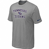 Tennessee Titans Heart & Soul Light grey T-Shirt,baseball caps,new era cap wholesale,wholesale hats