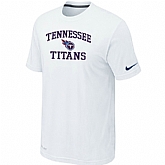 Tennessee Titans Heart & Soul White T-Shirt,baseball caps,new era cap wholesale,wholesale hats