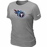 Tennessee Titans L.Grey Women's Logo T-Shirt,baseball caps,new era cap wholesale,wholesale hats
