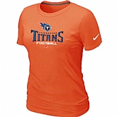 Tennessee Titans Orange Women's Critical Victory T-Shirt,baseball caps,new era cap wholesale,wholesale hats