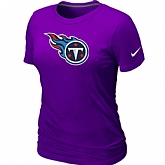Tennessee Titans Purple Women's Logo T-Shirt,baseball caps,new era cap wholesale,wholesale hats