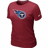 Tennessee Titans Red Women's Logo T-Shirt,baseball caps,new era cap wholesale,wholesale hats