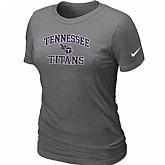 Tennessee Titans Women's Heart & Soul D.Grey T-Shirt,baseball caps,new era cap wholesale,wholesale hats