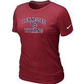 Tennessee Titans Women's Heart & Soul Red T-Shirt,baseball caps,new era cap wholesale,wholesale hats