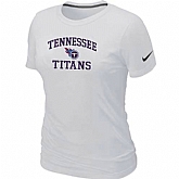 Tennessee Titans Women's Heart & Soul White T-Shirt,baseball caps,new era cap wholesale,wholesale hats