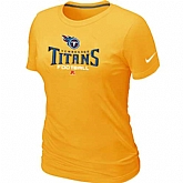 Tennessee Titans Yellow Women's Critical Victory T-Shirt,baseball caps,new era cap wholesale,wholesale hats