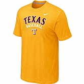Texans Rangers 2014 Home Practice T-Shirt - Yellow,baseball caps,new era cap wholesale,wholesale hats