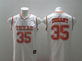 Texas Longhorns #35 Kevin Durant White College Basketball Jerseys,baseball caps,new era cap wholesale,wholesale hats
