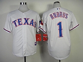 Texas Rangers #1 Andrus 2014 White Jerseys,baseball caps,new era cap wholesale,wholesale hats