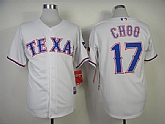 Texas Rangers #17 Choo 2014 White Jerseys,baseball caps,new era cap wholesale,wholesale hats