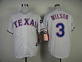 Texas Rangers #3 Wilson 2014 White Jerseys,baseball caps,new era cap wholesale,wholesale hats