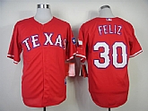 Texas Rangers #30 Feliz 2014 Red Jerseys,baseball caps,new era cap wholesale,wholesale hats