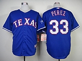 Texas Rangers #33 Perez 2014 Blue Jerseys,baseball caps,new era cap wholesale,wholesale hats
