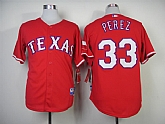 Texas Rangers #33 Perez 2014 Red Jerseys,baseball caps,new era cap wholesale,wholesale hats