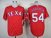 Texas Rangers #54 Harrison 2014 Red Jerseys,baseball caps,new era cap wholesale,wholesale hats