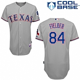 Texas Rangers #84 Fielder Grey Jerseys,baseball caps,new era cap wholesale,wholesale hats