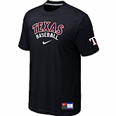 Texas Rangers Black Nike Short Sleeve Practice T-Shirt,baseball caps,new era cap wholesale,wholesale hats