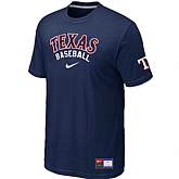 Texas Rangers D.Blue Nike Short Sleeve Practice T-Shirt,baseball caps,new era cap wholesale,wholesale hats