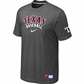 Texas Rangers D.Grey Nike Short Sleeve Practice T-Shirt,baseball caps,new era cap wholesale,wholesale hats