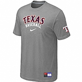 Texas Rangers L.Grey Nike Short Sleeve Practice T-Shirt,baseball caps,new era cap wholesale,wholesale hats
