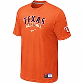 Texas Rangers Orange Nike Short Sleeve Practice T-Shirt,baseball caps,new era cap wholesale,wholesale hats