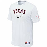 Texas Rangers White Nike Short Sleeve Practice T-Shirt,baseball caps,new era cap wholesale,wholesale hats