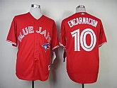 Toronto Blue Jays #10 Edwin Encarnacion Red Jerseys,baseball caps,new era cap wholesale,wholesale hats