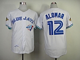 Toronto Blue Jays #12 Alomar White Throwback 1993 Jerseys,baseball caps,new era cap wholesale,wholesale hats