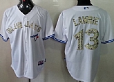 Toronto Blue Jays #13 Brett Lawrie White 2013 USMC Home Jerseys,baseball caps,new era cap wholesale,wholesale hats