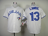 Toronto Blue Jays #13 Lawrie White Jerseys,baseball caps,new era cap wholesale,wholesale hats
