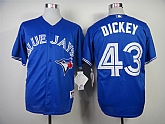 Toronto Blue Jays #43 R.A. Dickey Blue Jerseys,baseball caps,new era cap wholesale,wholesale hats