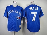 Toronto Blue Jays #7 Jose Reyes Blue Jerseys,baseball caps,new era cap wholesale,wholesale hats