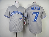 Toronto Blue Jays #7 Jose Reyes Gray Jerseys,baseball caps,new era cap wholesale,wholesale hats