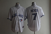 Toronto Blue Jays #7 Jose Reyes White Jerseys,baseball caps,new era cap wholesale,wholesale hats
