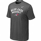 Toronto Blue Jays 2014 Home Practice T-Shirt - Dark Grey,baseball caps,new era cap wholesale,wholesale hats