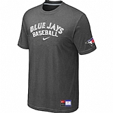 Toronto Blue Jays D.Grey Nike Short Sleeve Practice T-Shirt,baseball caps,new era cap wholesale,wholesale hats