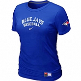 Toronto Blue Jays Nike Women's Blue Short Sleeve Practice T-Shirt,baseball caps,new era cap wholesale,wholesale hats
