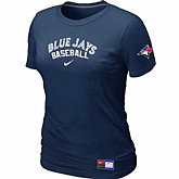 Toronto Blue Jays Nike Women's D.Blue Short Sleeve Practice T-Shirt,baseball caps,new era cap wholesale,wholesale hats